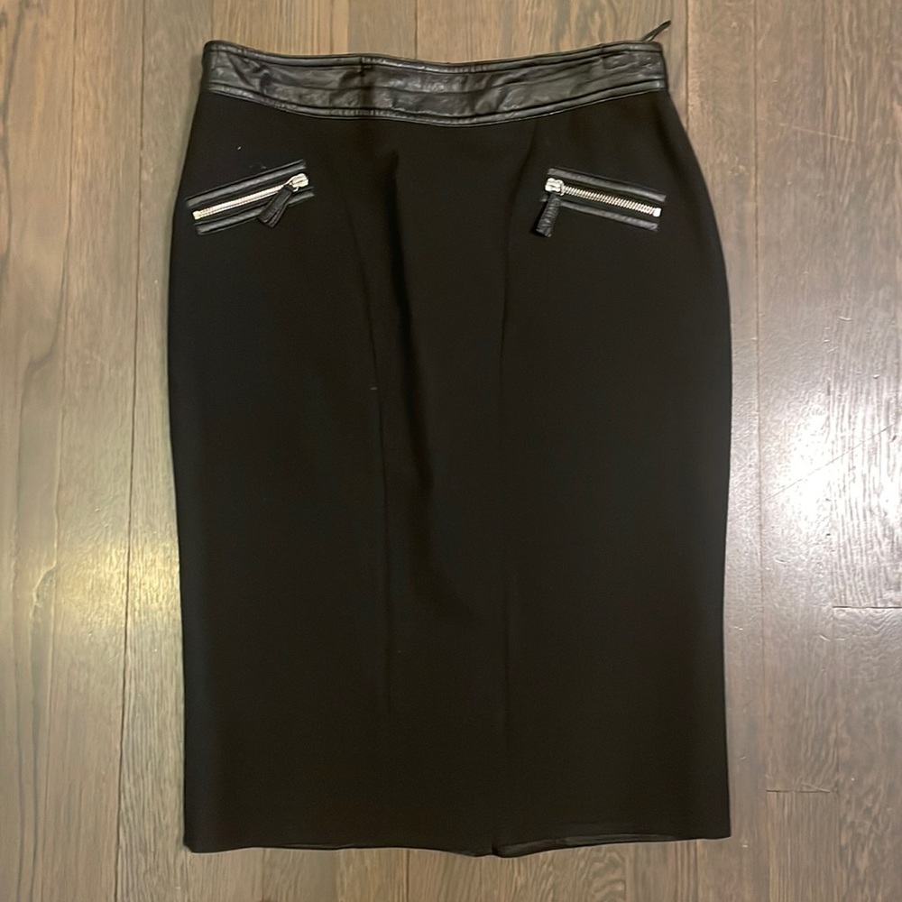 Black pencil skirt